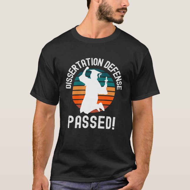 Camiseta Médica de Graduación de Doctorado Aprobado en Defe (Anverso)