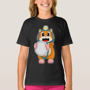 Camiseta Médica de Hamster Stethoscope