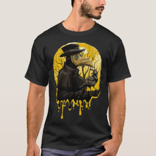 Camiseta Médica de la peste de la muerte del cuervo negro o
