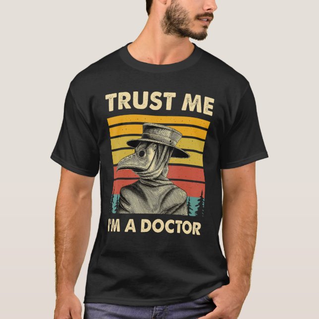 Camiseta Médica de la peste Shirt Steampunk Medieval Trust  (Anverso)