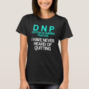 Camiseta Médica De La Práctica De La Enfermería Del Dnp Aba