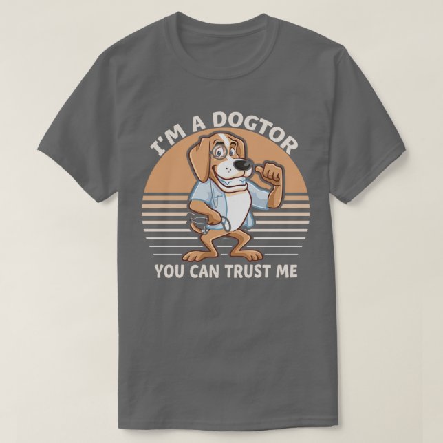 Camiseta Médica de perro rescate animal divertida veterinar (Diseño del anverso)