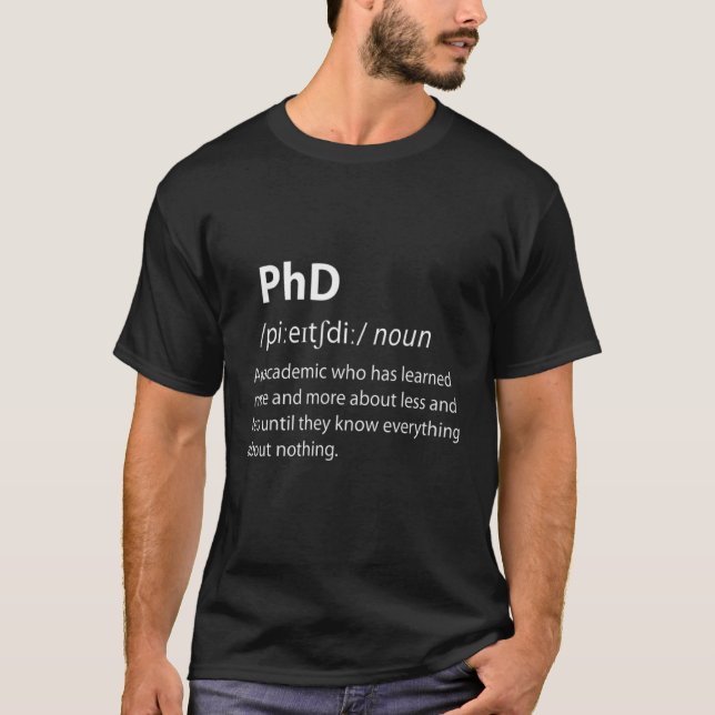 Camiseta Médica de Phd (Anverso)