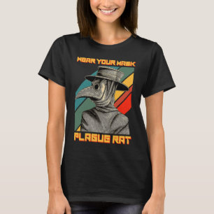 Camiseta Médica De Plaga Steampunk Medieval Usa Tu Máscara 