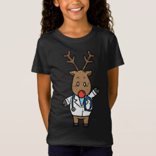 Camiseta Médica de renos Enfermera Stethoscope Christma méd