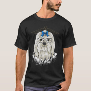 Camiseta Médica de veterinaria maltesa Dogtor Mascota de ci