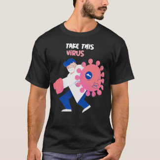 Camiseta Médica de Virología divertida contra el virus