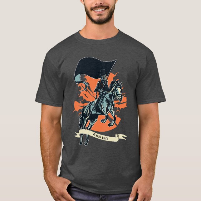 Camiseta Médica del piloto de la peste de Steampunk a cabal (Anverso)