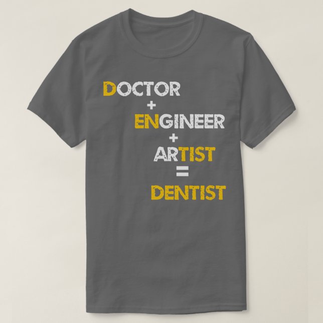 Camiseta médica dentista divertido (Diseño del anverso)