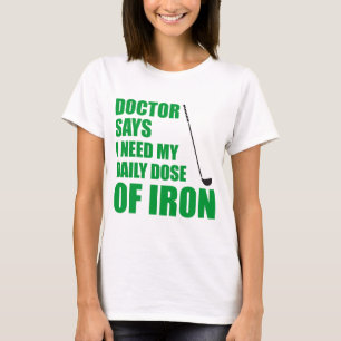 Camiseta Médica Dice Dosis Diaria De Hierro