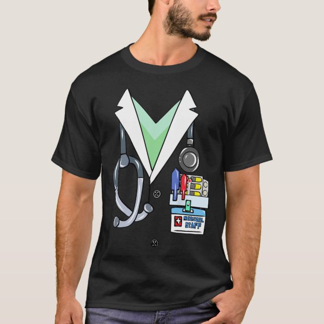 Camiseta Médica divertida White Lab Costume de Médica de Ha (Anverso)