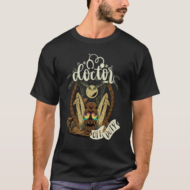 Camiseta Médica fuera de servicio Vacaciones en Hawái Palmt (Anverso)