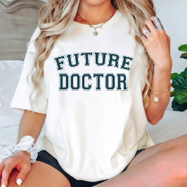 Camiseta Médica futuro / blanco de graduación de estudiante