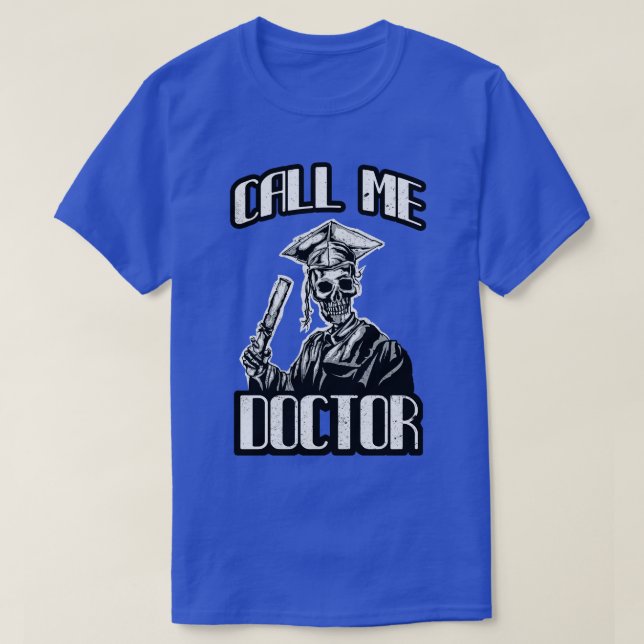 Camiseta Médica gracioso de Mortarboard de regalo de doctor (Diseño del anverso)