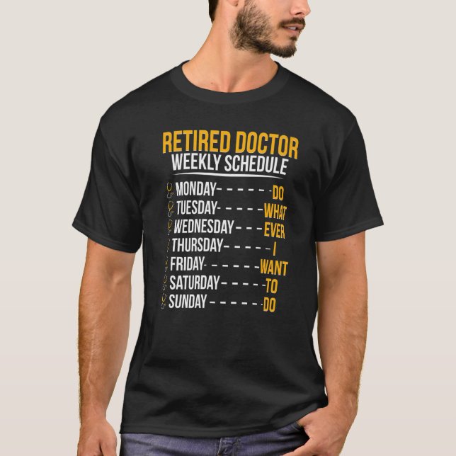 Camiseta Médica jubilado Programa de retiro de Médica médic (Anverso)