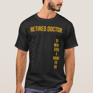 Camiseta Médica jubilado Programa de retiro de Médica médic
