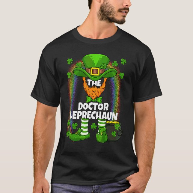 Camiseta Médica Leprechaun Familia Coincidiendo Día De Los  (Anverso)