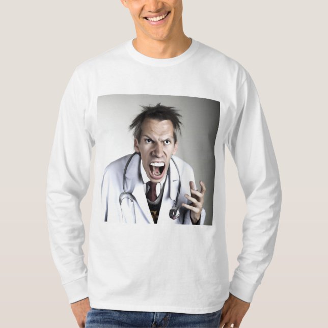 Camiseta médica loco (Anverso)