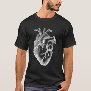Camiseta Médica Médico Anatómico del Corazón Humano Regalo 