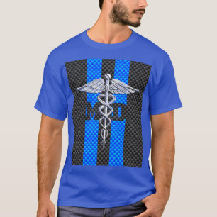 Camiseta Médica médico MD Caduceus Fibra de Carbono
