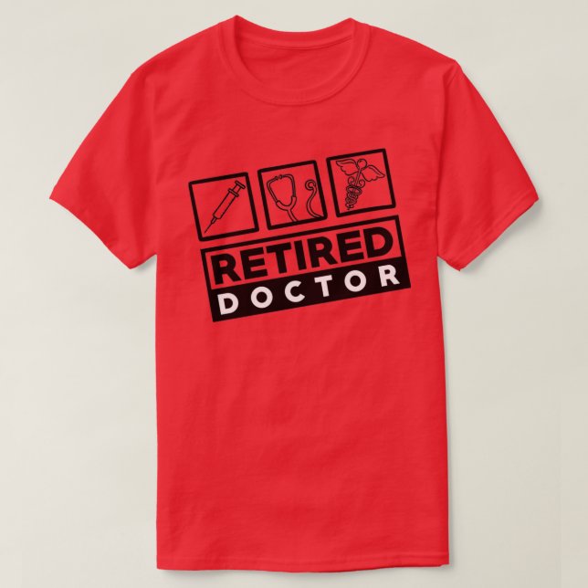 Camiseta Médica retirado 1 (Diseño del anverso)