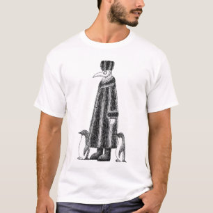 Camiseta Médica ruso de peste con pingüinos gráfico inve