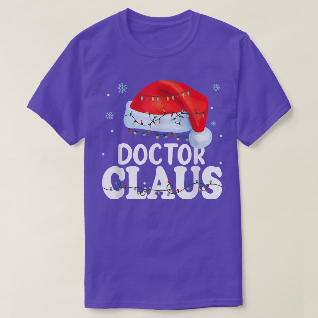 Camiseta Médica Santa Claus Navidades Gracioso Costum (Diseño del anverso)