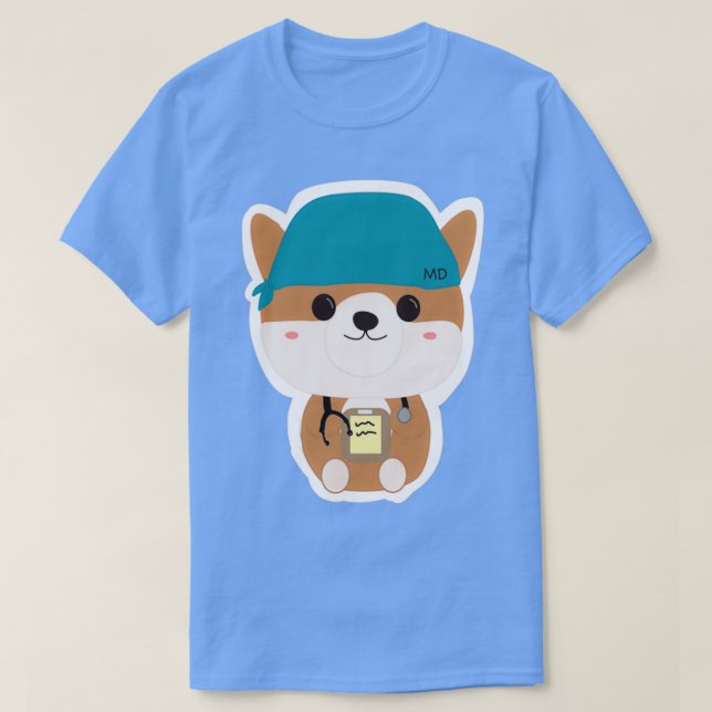 Camiseta Médica shiba dogtor (Diseño del anverso)