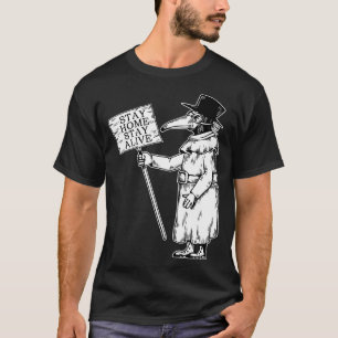 Camiseta Médica Stay Home Safe