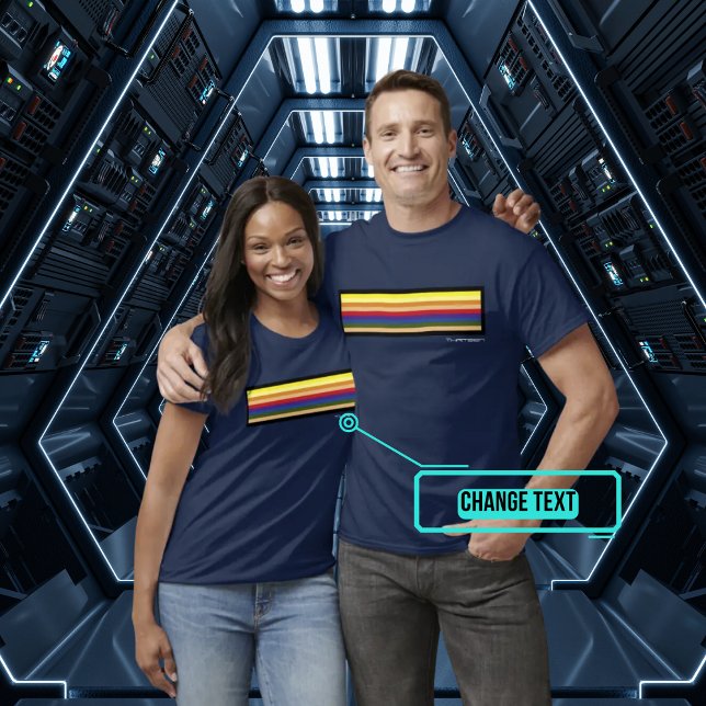 Camiseta Médica Trece Inspirados Arcoiris (A subtle nod to our favorite Doctor.)