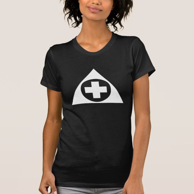 Camiseta Médica Triangular Cruz (Anverso)