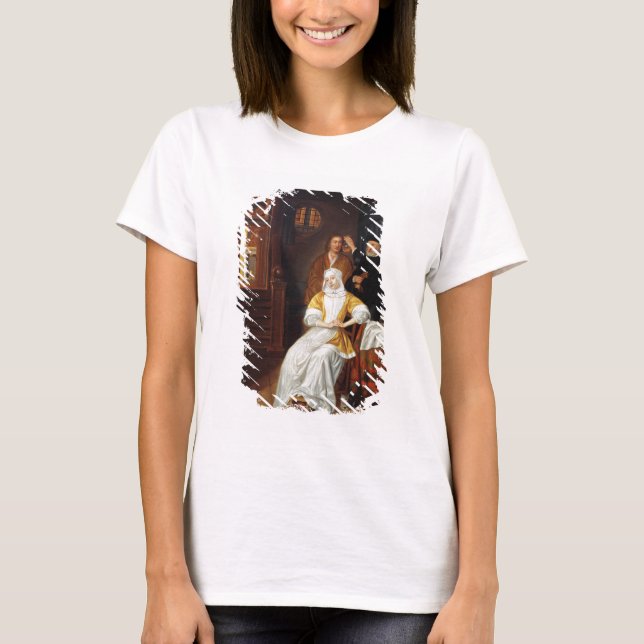 Camiseta Médica visitando a una joven en un dormitorio (ace (Anverso)