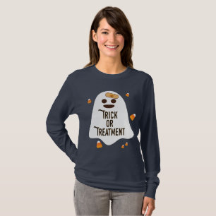 Camiseta Médica y enfermera Halloween Trick o Tratamiento