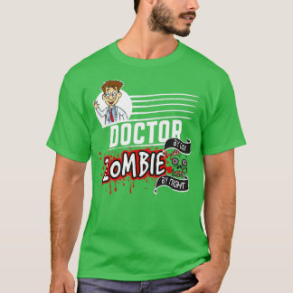 Camiseta Médica Zombie en la noche 4