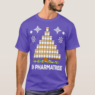 Camiseta Medicación divertida para Navidades de farmacia