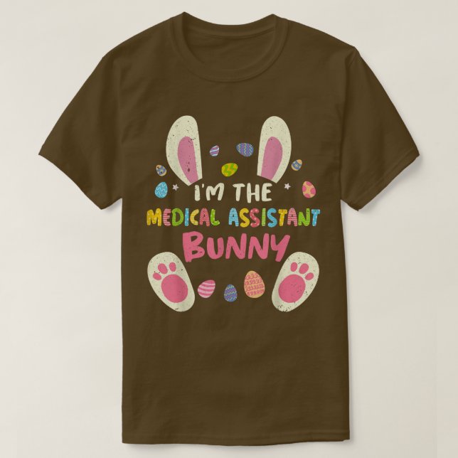 Camiseta Medical Assistant Easter Family Party Bunny Face C (Diseño del anverso)