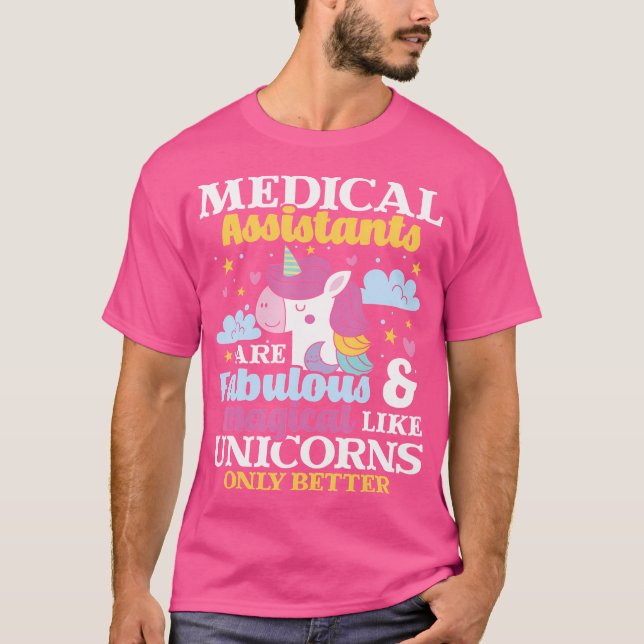 Camiseta Medical Assistants - Magical Unicorn Healthcare Wo (Anverso)