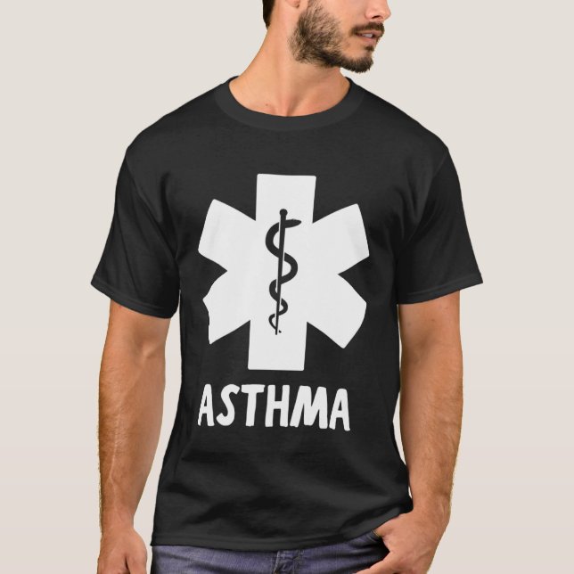 Camiseta Medical ASTHMA ALERT  Asthmatic (Anverso)