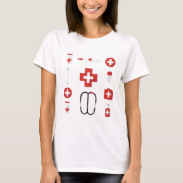 Camiseta Medical Icons Nurse T-Shirt