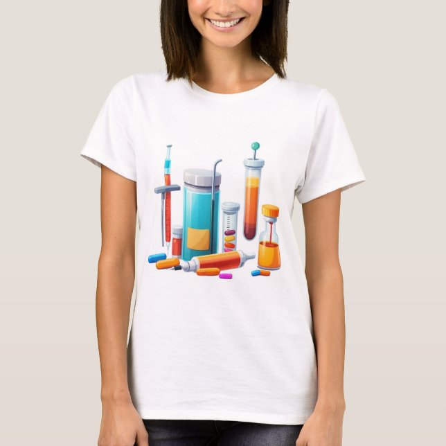 Camiseta Medical Tools Cartoon Tee (Anverso)