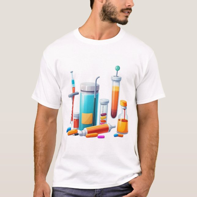 Camiseta Medical Tools Cartoon Tee (Anverso)