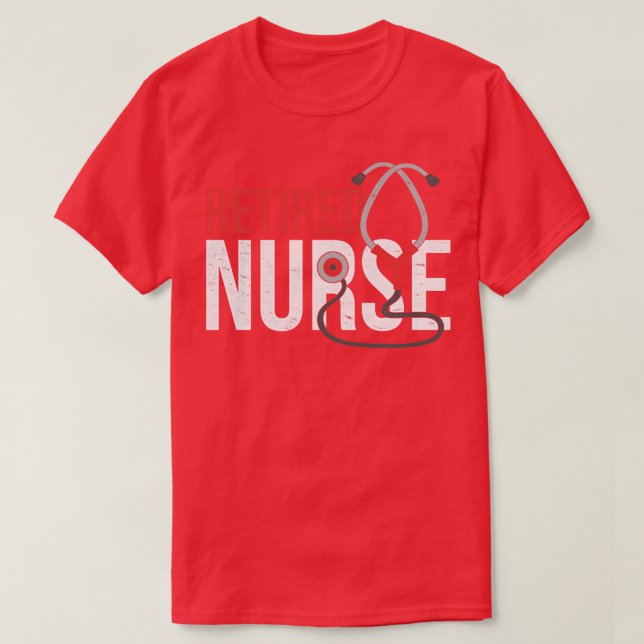 Camiseta Medicamento de Jubilación de Enfermería Estetiosco (Diseño del anverso)