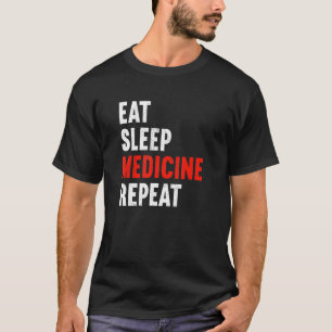 Camiseta Medicamento para dormir Repetición Médica Médico M