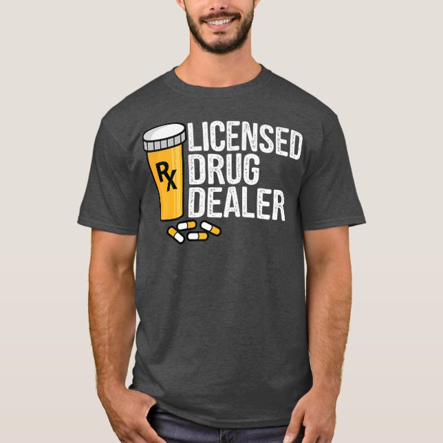 Camiseta Medicamentos Gratuitos Del Comerciante De Medicame (Anverso)