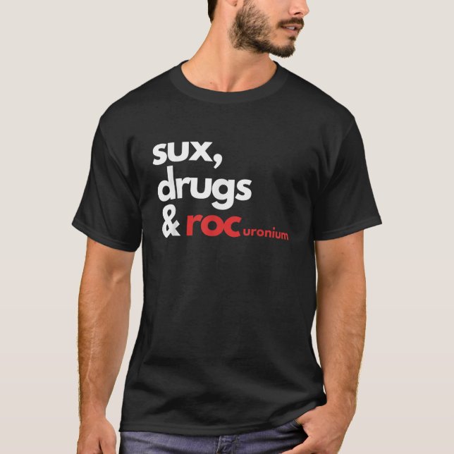 Camiseta Medicamentos sux Rocuronio (Anverso)