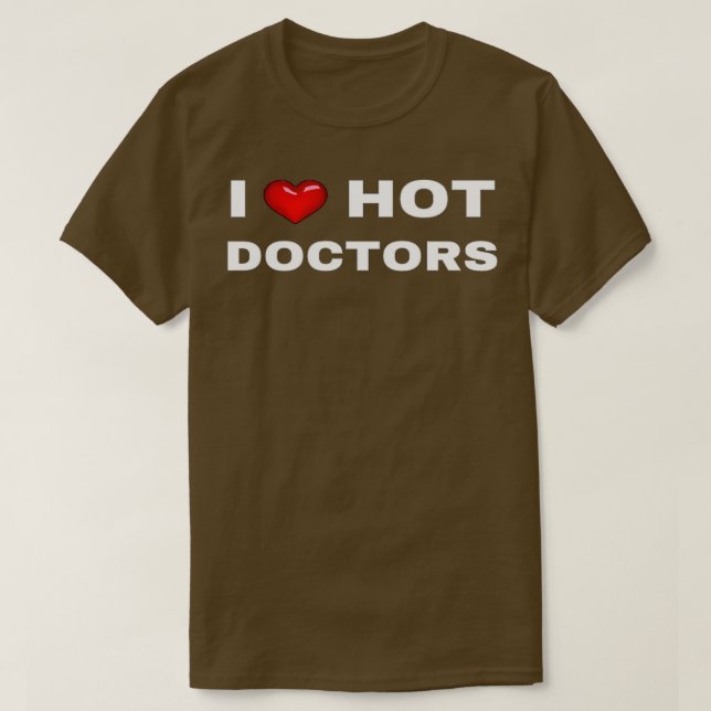 Camiseta Médicas calientes del corazón 2 (Diseño del anverso)