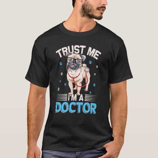 Camiseta Médicas de la Escuela de Medicina de Perro Médica  (Anverso)
