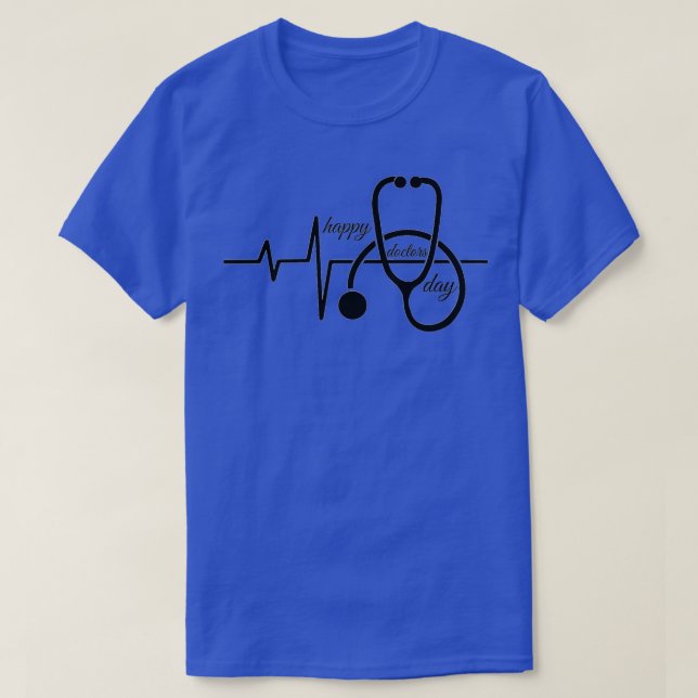 Camiseta médicas felices día 1 (Diseño del anverso)