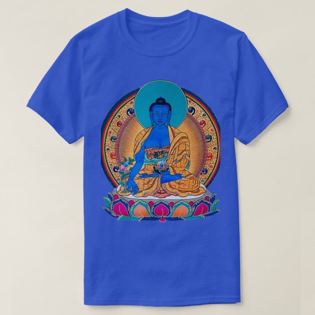 Camiseta Medicina Buda Curación Mantra Budista Tibetano Yo (Diseño del anverso)