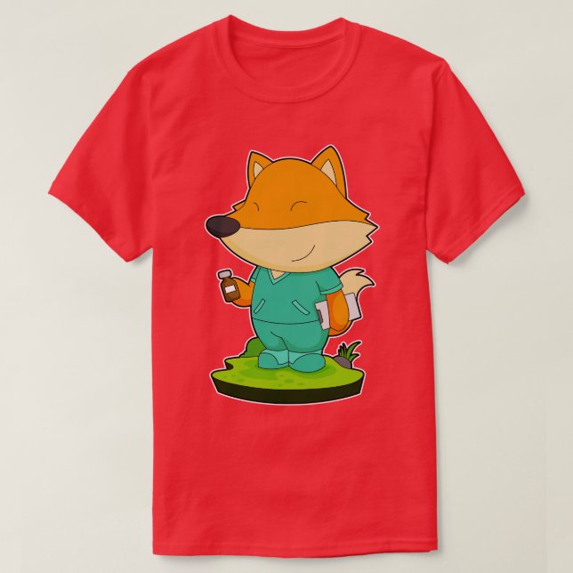 Camiseta Medicina de enfermería de Fox (Diseño del anverso)